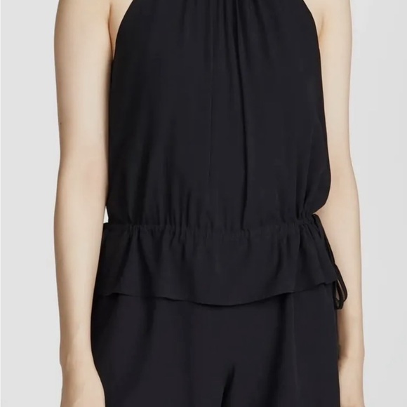 NWT Club Monaco Lightweight Halter Romper Shorts black Size 00 XS - Picture 8 of 11